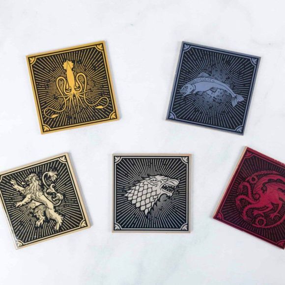 Game of Thrones - House Sigils Coaster Set - Picture 2 of 3